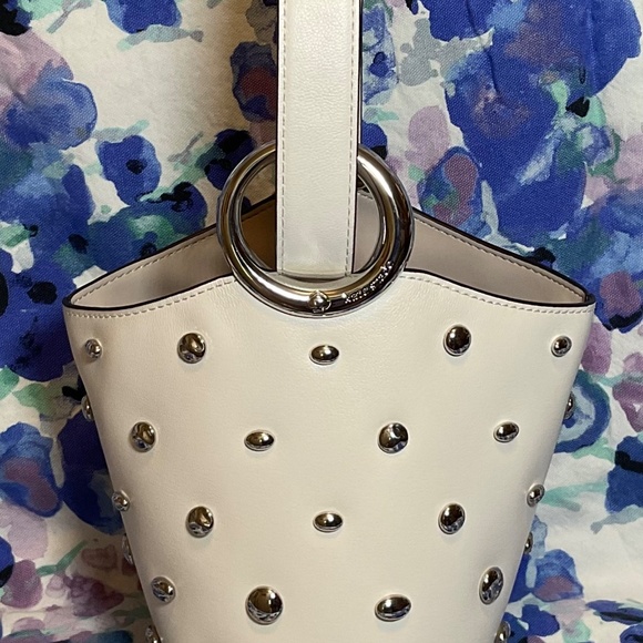 Kate Spade Cream Halo Studded Mini Bucket Bag - Picture 7 of 7